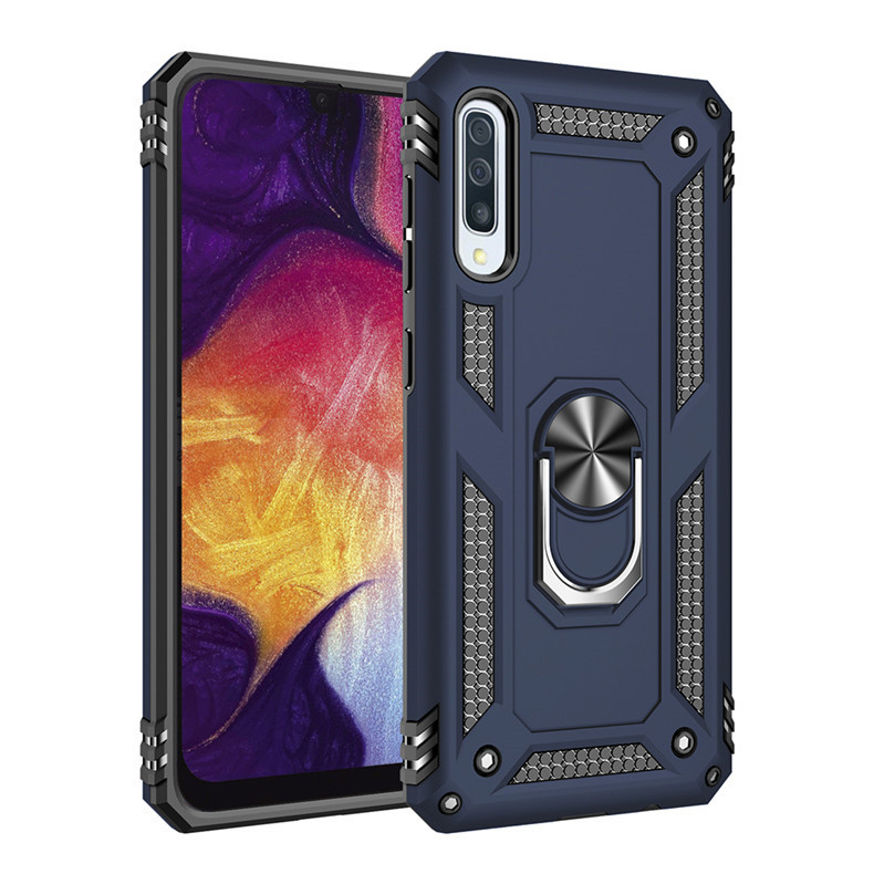 For Samsung A50 Sergeant Drop-resistant Armor Phone Case A70 Ring Bracket Protective Cover A10E Armor Phone Case