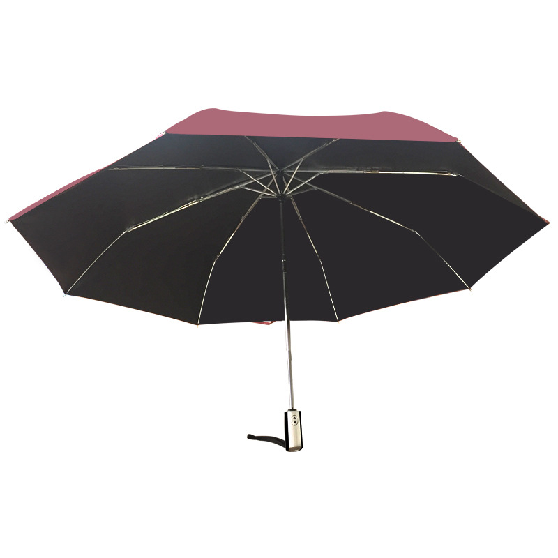 Automatic 8-Bone Outdoor Umbrella Sunny and Rainy Umbrella umbrella Automatic Black Umbrella Folding Umbrella