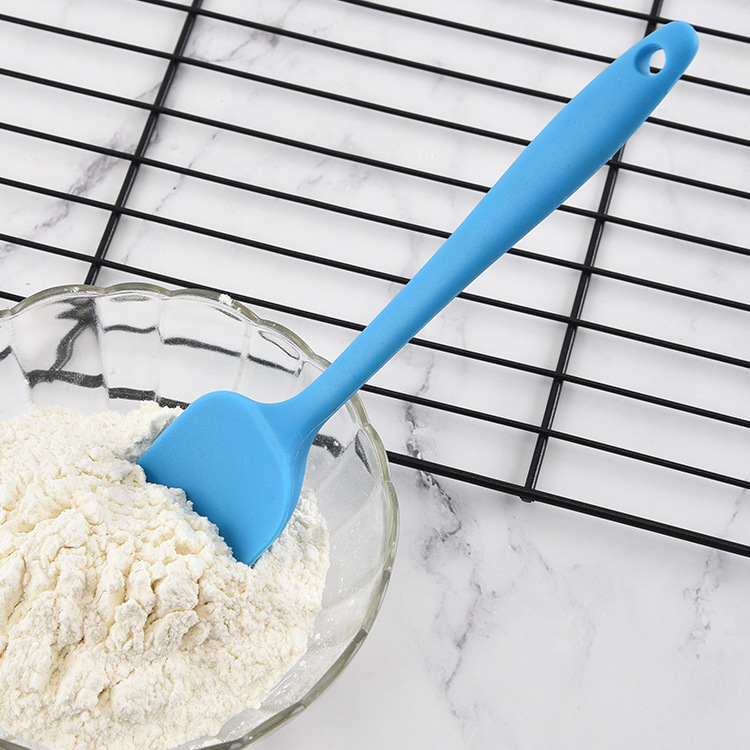 Spot wholesale small mini silicone scraper one-piece small spatula baking tools cake cream scraping