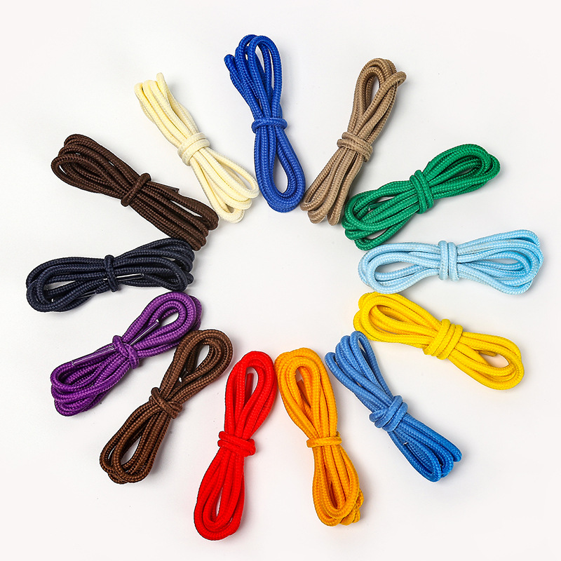 16 Ingots Encrypted Color Round Polyester Shoelaces Fit Flying Woven Shoes Board Shoes Mountaineering Shoes AJ Sports Sneakers Waist Rope