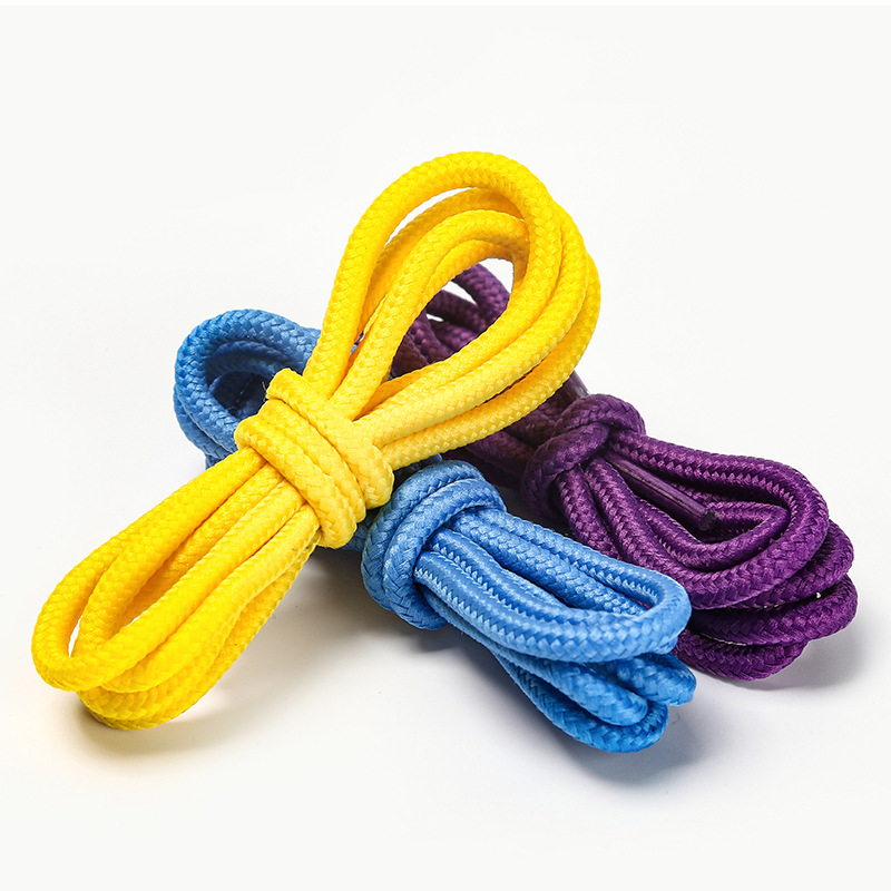 16 Ingots Encrypted Color Round Polyester Shoelaces Fit Flying Woven Shoes Board Shoes Mountaineering Shoes AJ Sports Sneakers Waist Rope