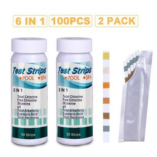 6-in-1 swimming pool test paper ph test paper water quality test paper residual chlorine water quality ph residual chlorine test paper