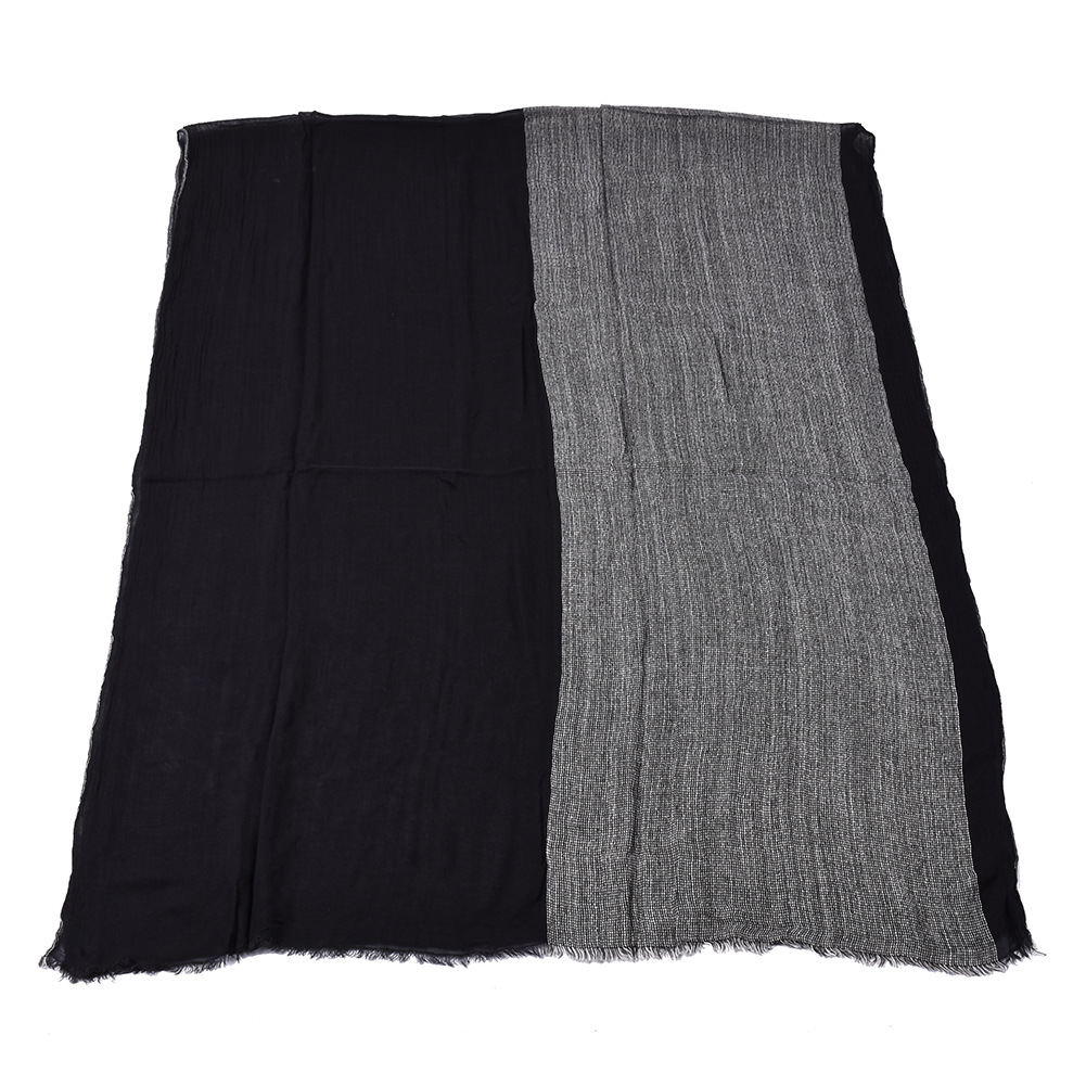 Men's simple color matching scarf spring and autumn new warm yarn-dyed scarf cross-border Amazon scarf