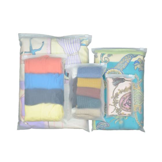 Frosted Zipper Bag Garment Packaging Bag Frosted Plastic Ziplock Bag Towel Panties Packaging Bag