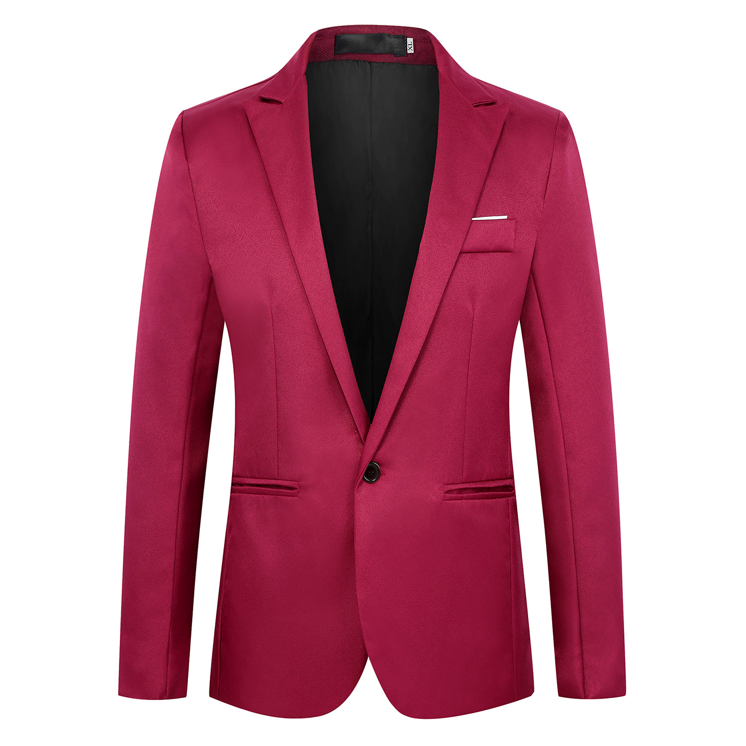 2023 Spring Foreign Trade Men's Slim-fit Small Suit Korean Solid Color Single-breasted Suit Jacket Young Men