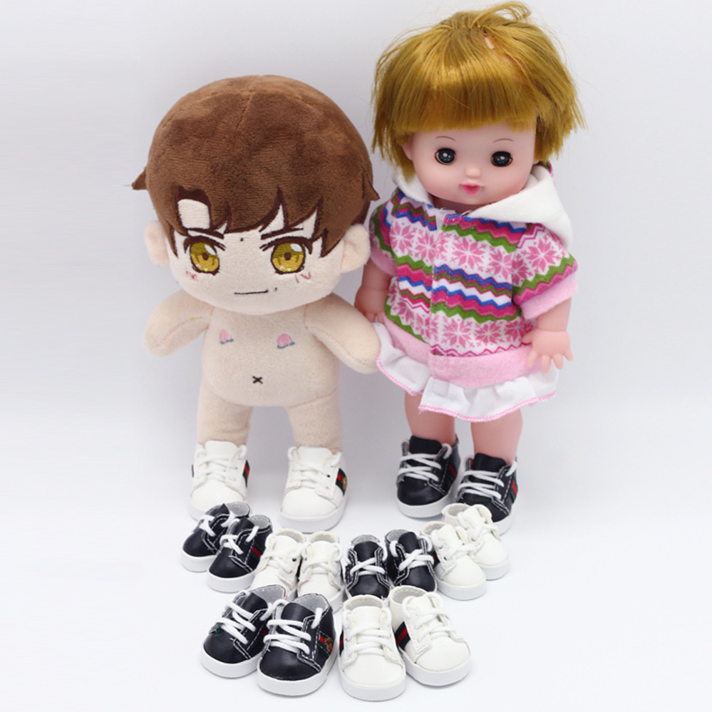 6 points bjd doll shoes 15cm cotton doll EXO doll toy casual sports shoes doll 4*1.8cm