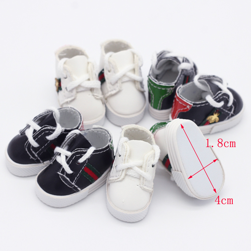 6 points bjd doll shoes 15cm cotton doll EXO doll toy casual sports shoes doll 4*1.8cm
