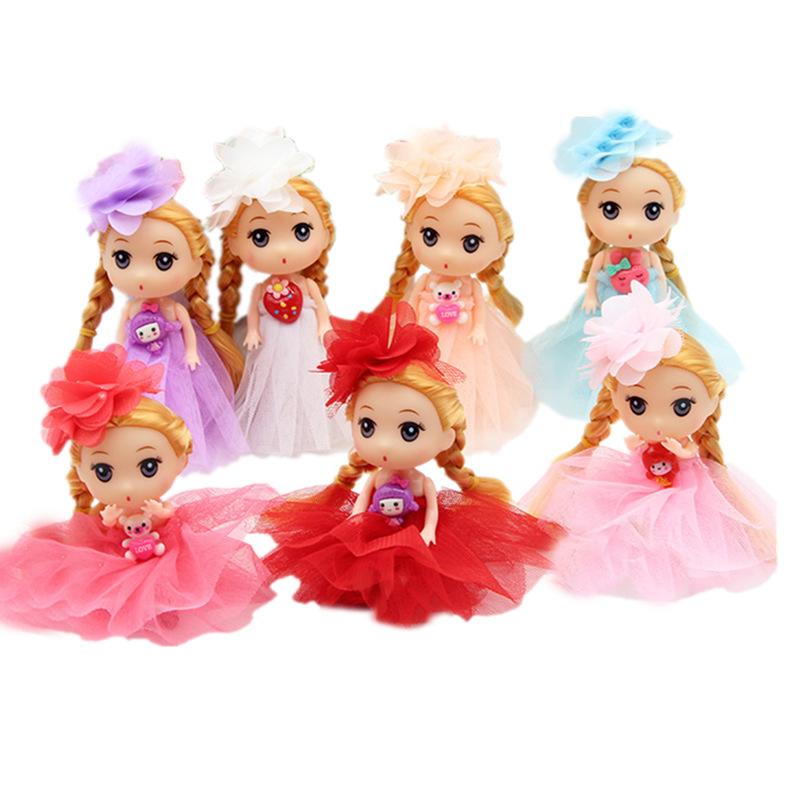 Factory Direct 12cm Wedding Dress Confused Doll Constant Trendy Confused Barbie Doll Bag Decorative Keychain Small Kelly