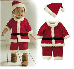 New European and American Christmas clothing children's Christmas clothes Santa Claus boys and girls Christmas performance clothes manufacturers send On Behalf