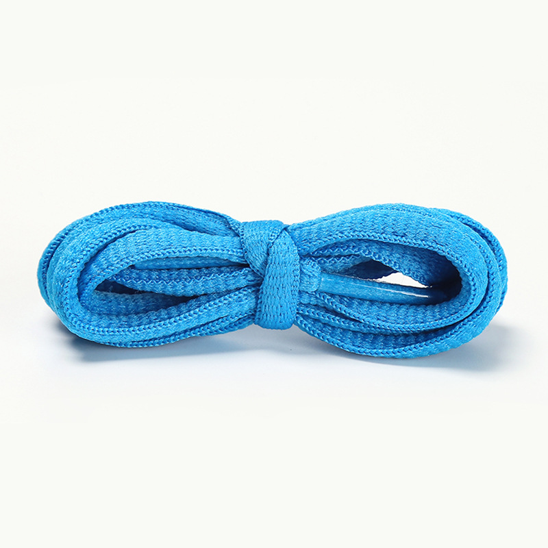 Semicircle Oval 7mm Polyester Color Flat Shoelaces Fit Flying Woven Shoes Sneakers Yoga Rope Trouser Waist Rope