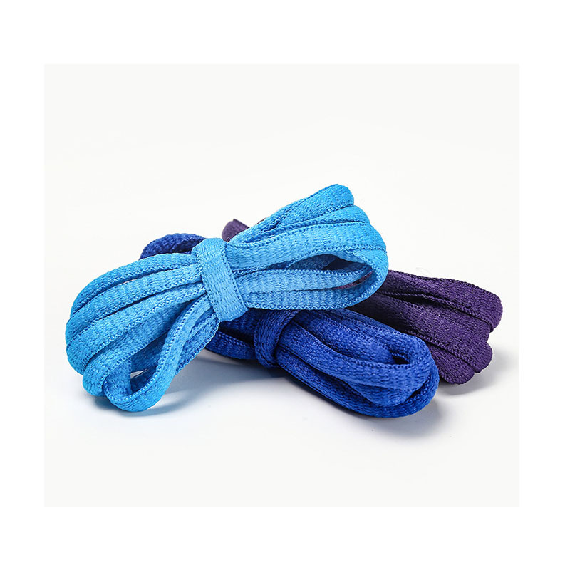 Semicircle Oval 7mm Polyester Color Flat Shoelaces Fit Flying Woven Shoes Sneakers Yoga Rope Trouser Waist Rope