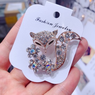 Brooch Women's Korean-style Simple Fashion Fox Corsage Sweater Jacket Cardigan Accessories Pin Clothing Accessories