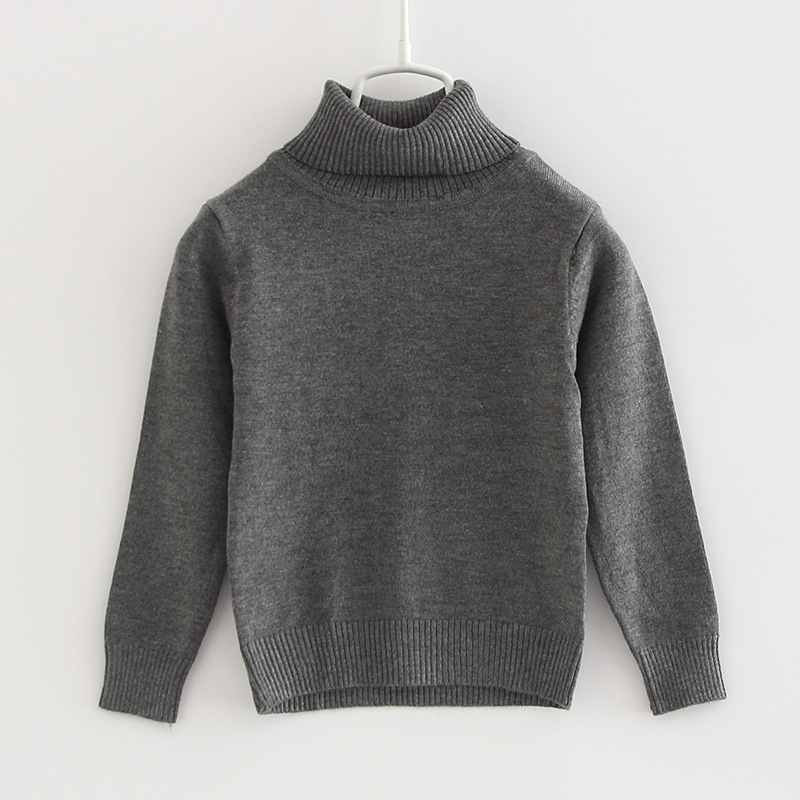 Autumn and Winter Children's turtleneck sweater girls pullover long sleeve children's base sweater sweater Joker thin a generation of hair