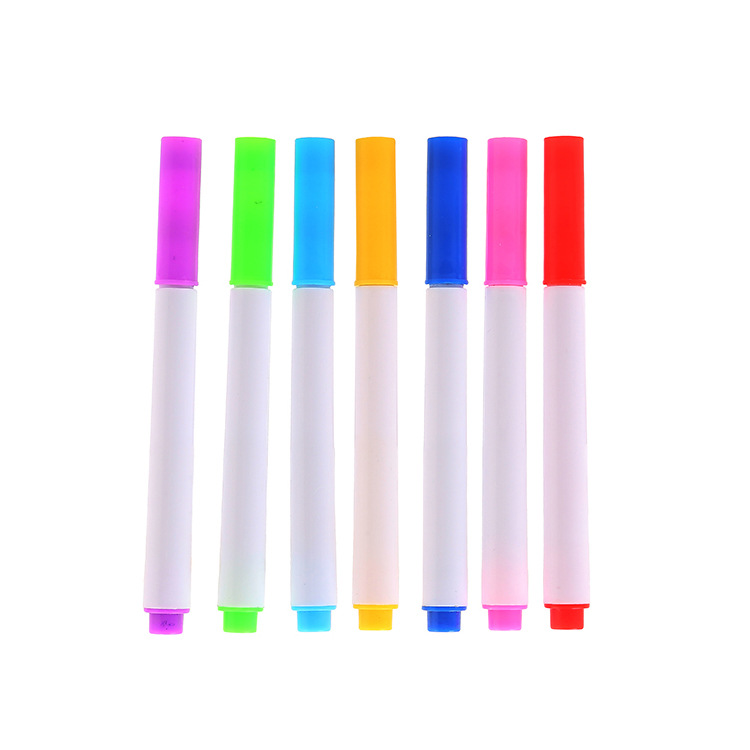 Environmental protection children's whiteboard pen student color repeatedly erasable whiteboard pen office fine nib water-based marker wholesale