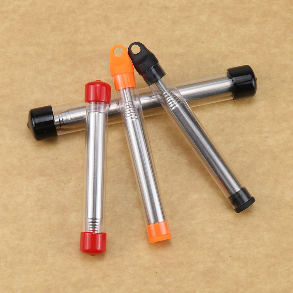 New stainless steel blowing tube blowing fire barrel Pocket Bell camping fire tool retractable blowing Rod