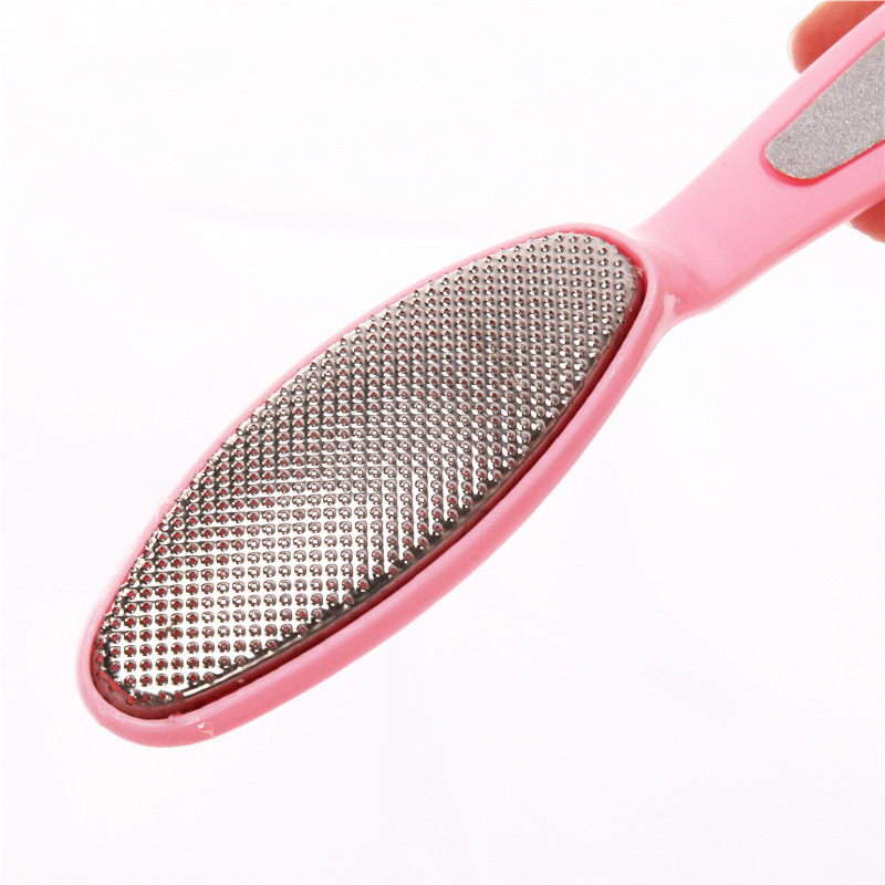 Double-head foot rubbing board foot rubbing device stainless steel foot grinding stone foot grinding device pedicure file to remove dead skin brush calluses foot rubbing brush