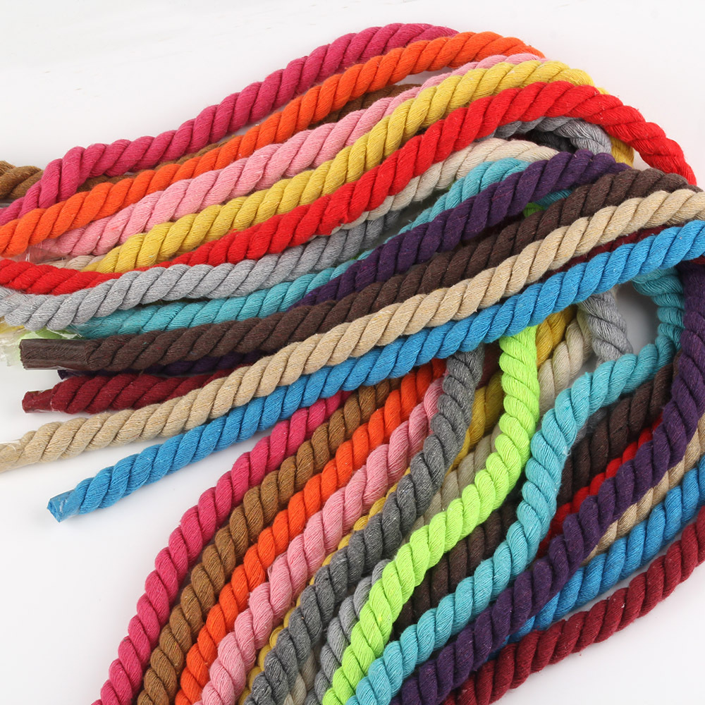 [27] 1cm thick color three-strand cotton rope 10mm thick cotton thread 10mm thick cotton rope