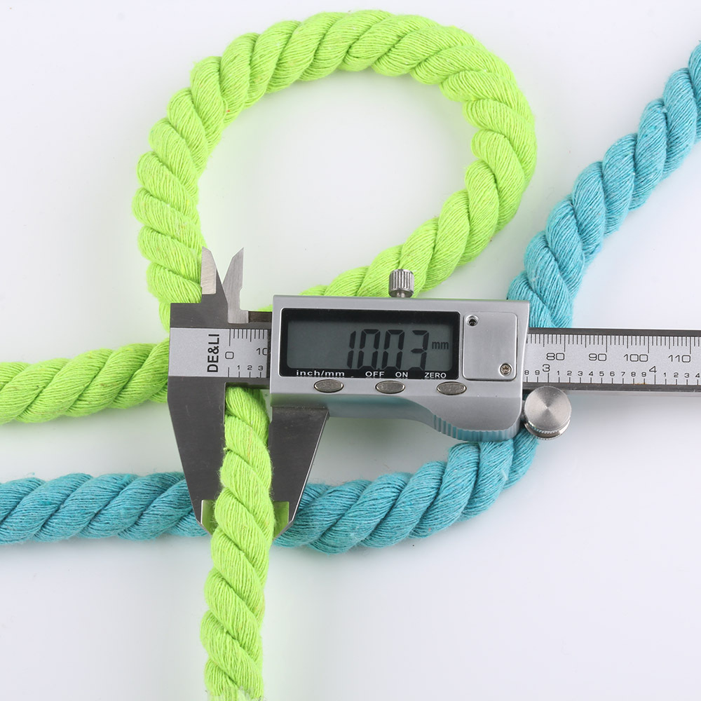 [27] 1cm thick color three-strand cotton rope 10mm thick cotton thread 10mm thick cotton rope