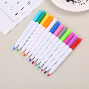 New water-soluble dust-free blackboard erasable light board pen color painting pen environmental protection 12 color liquid chalk factory wholesale