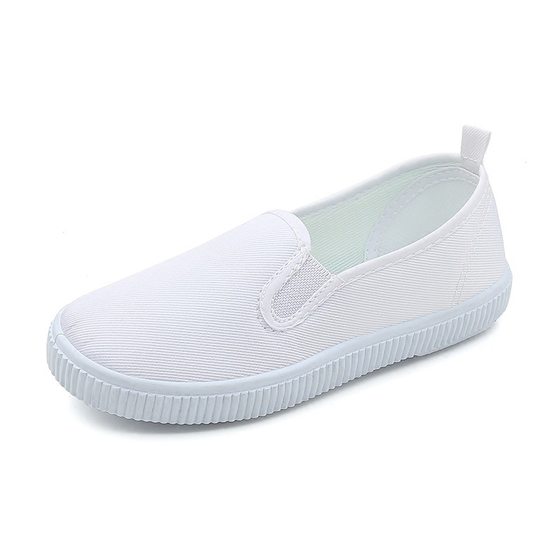 Children's shoes kindergarten indoor shoes dance shoes boys and girls Velcro student white shoes children's small white shoes wholesale