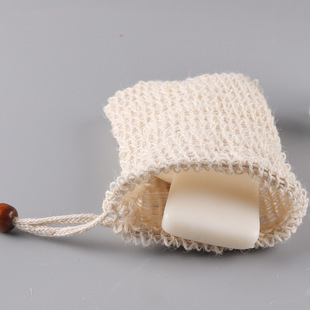 Cotton linen soap bag plant fiber degradation handmade soap storage bag soap mesh bag bath bath brush wholesale New 65