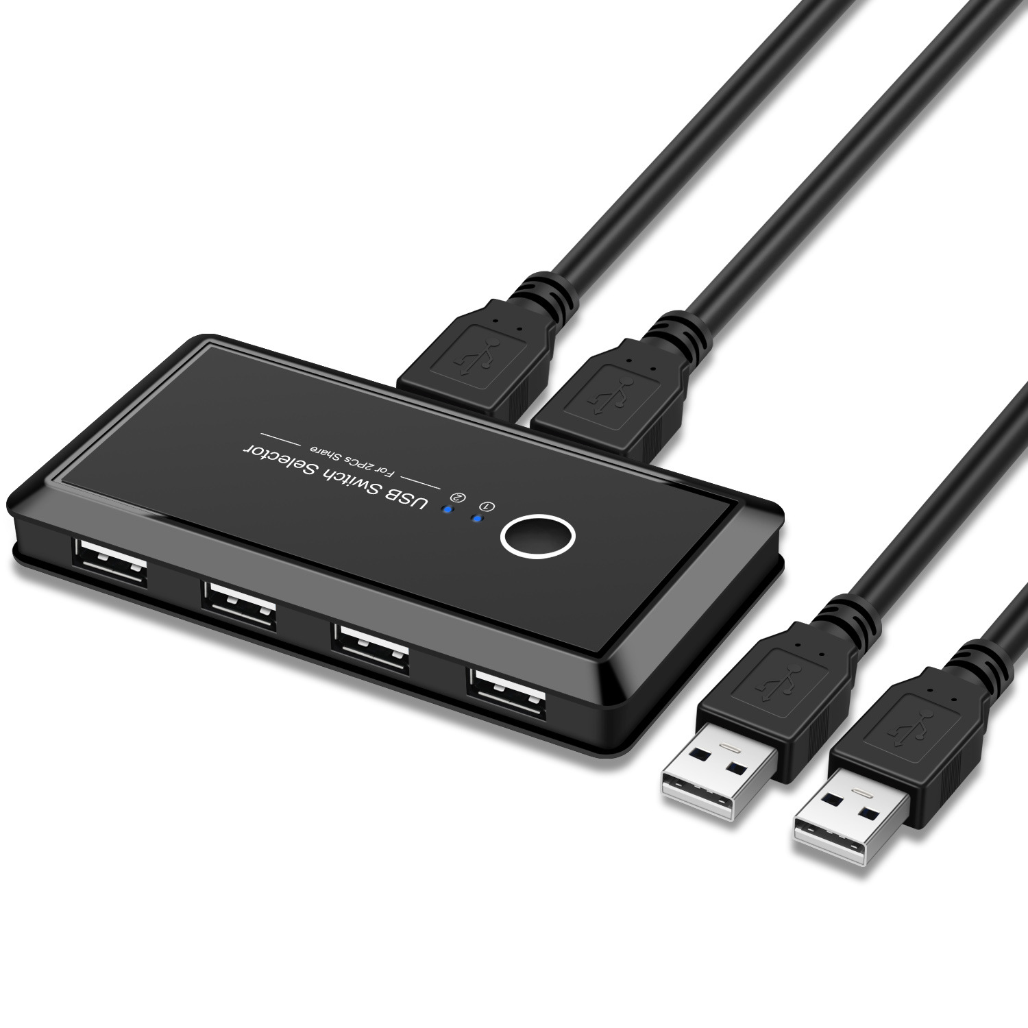 Cross-border supply usb Multi-interface two-in four-out splitter printer sharing device two computers share switching