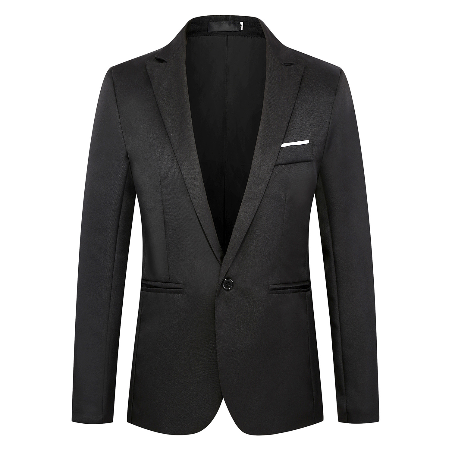 2023 Spring Foreign Trade Men's Slim-fit Small Suit Korean Solid Color Single-breasted Suit Jacket Young Men