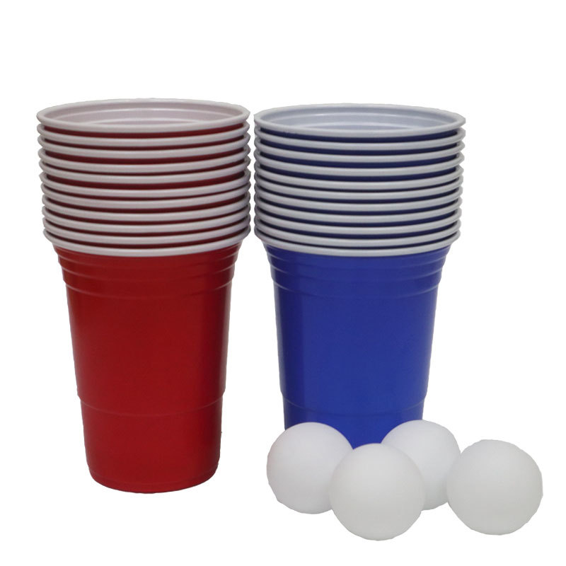 Factory sale 450ml red disposable plastic cup beerpong set box redcups party Cup