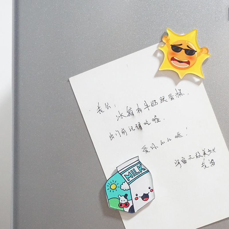 Soft adorable fruit soft magnetic refrigerator stickers cute cartoon magnetic stickers early education stickers Korea creative photo magnetic stickers wholesale
