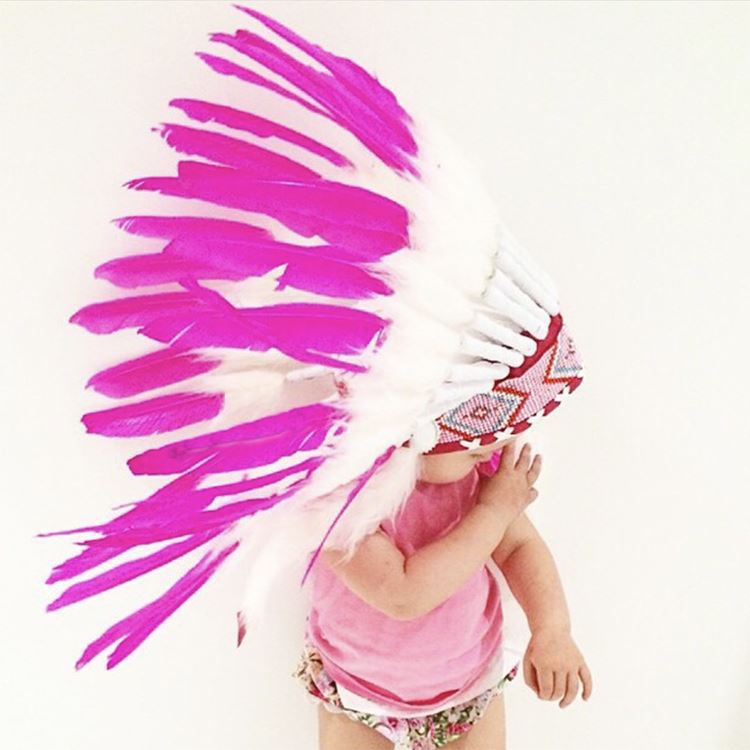 ins new Indian chief feather headdress children shooting props hat crown headdress party decoration