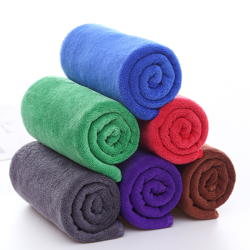 Wholesale 250g fiber car wash towel car cleaning beauty salon supplies dry hair towel car washing towel