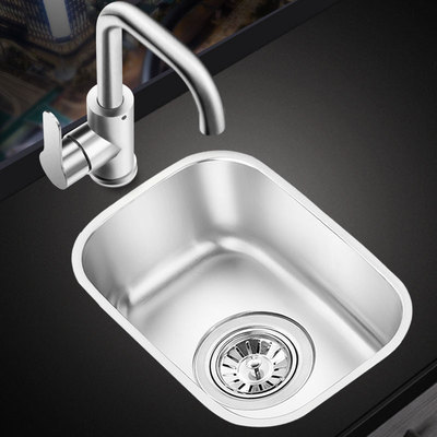 PS-346ステンレス304ミニ水槽単槽トレーラー手洗いカウンター伸線厚220*320|undefined