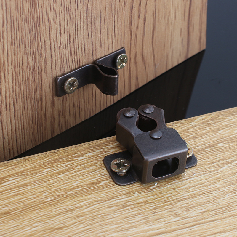 Antique old-fashioned low-foot door clip buckle wardrobe cabinet cabinet door touch bead card touch bead