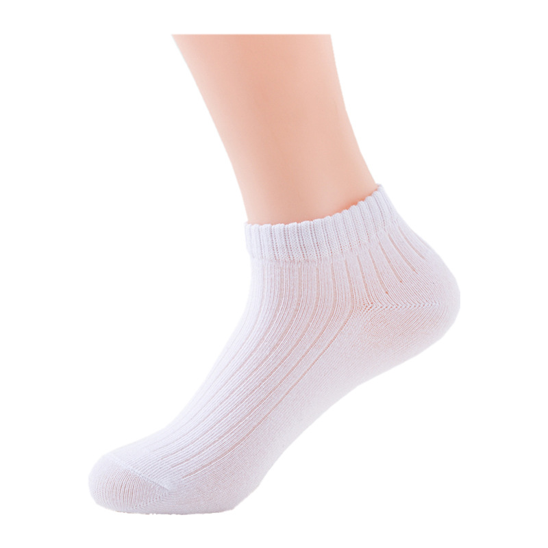 Children's Boat Socks Pure Cotton Socks Winter Boys Socks Shallow Mouth Middle and High School Students Socks Children's Socks Spring and Autumn Boys Socks