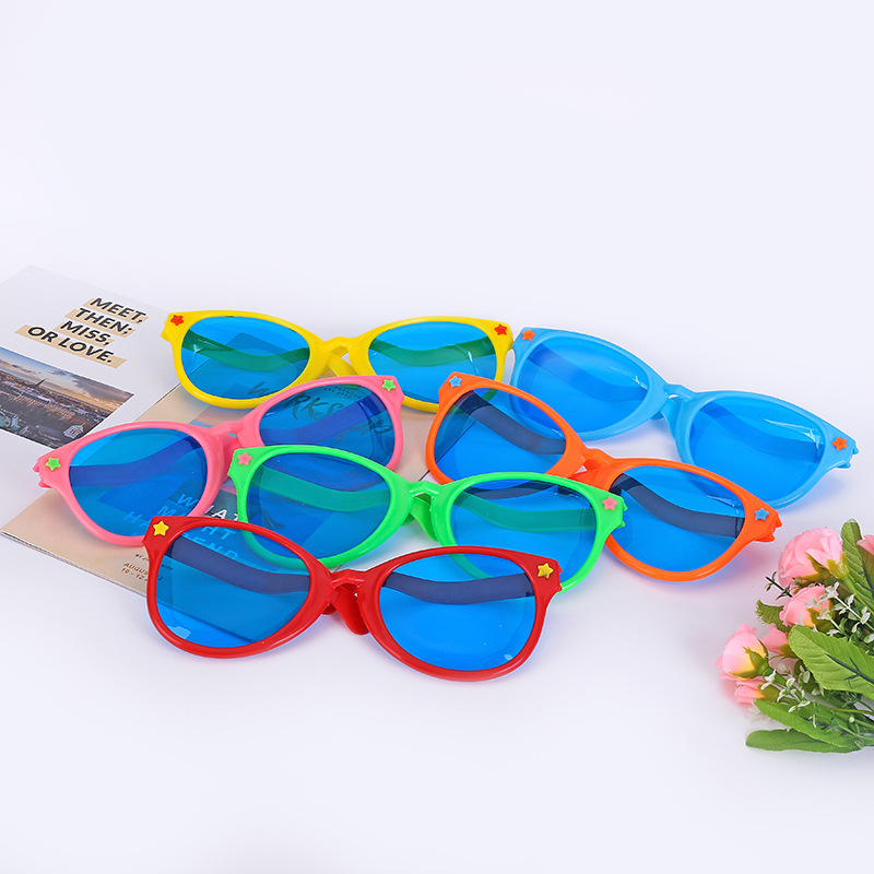 Colorful Oval big glasses commercial multi-purpose glasses Novelty Funny glasses bar Christmas Carnival glasses