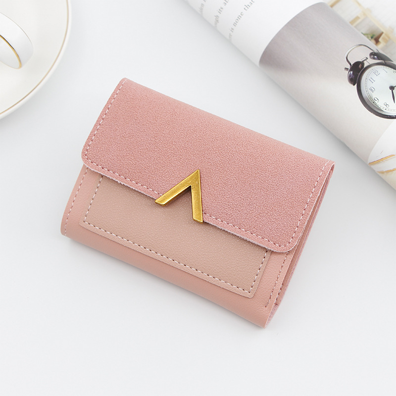 New Korean Style Women's Short Card Bag Small Wallet Three-fold Wallet Women's Multi-card Card Bag Mini Card Case_voghion.com