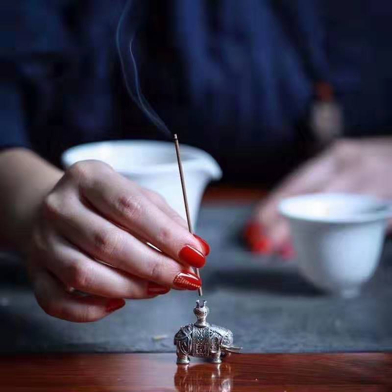 Brass gourd incense insert nine-hole incense holder mini incense coil incense holder manufacturers wholesale creative line incense insert