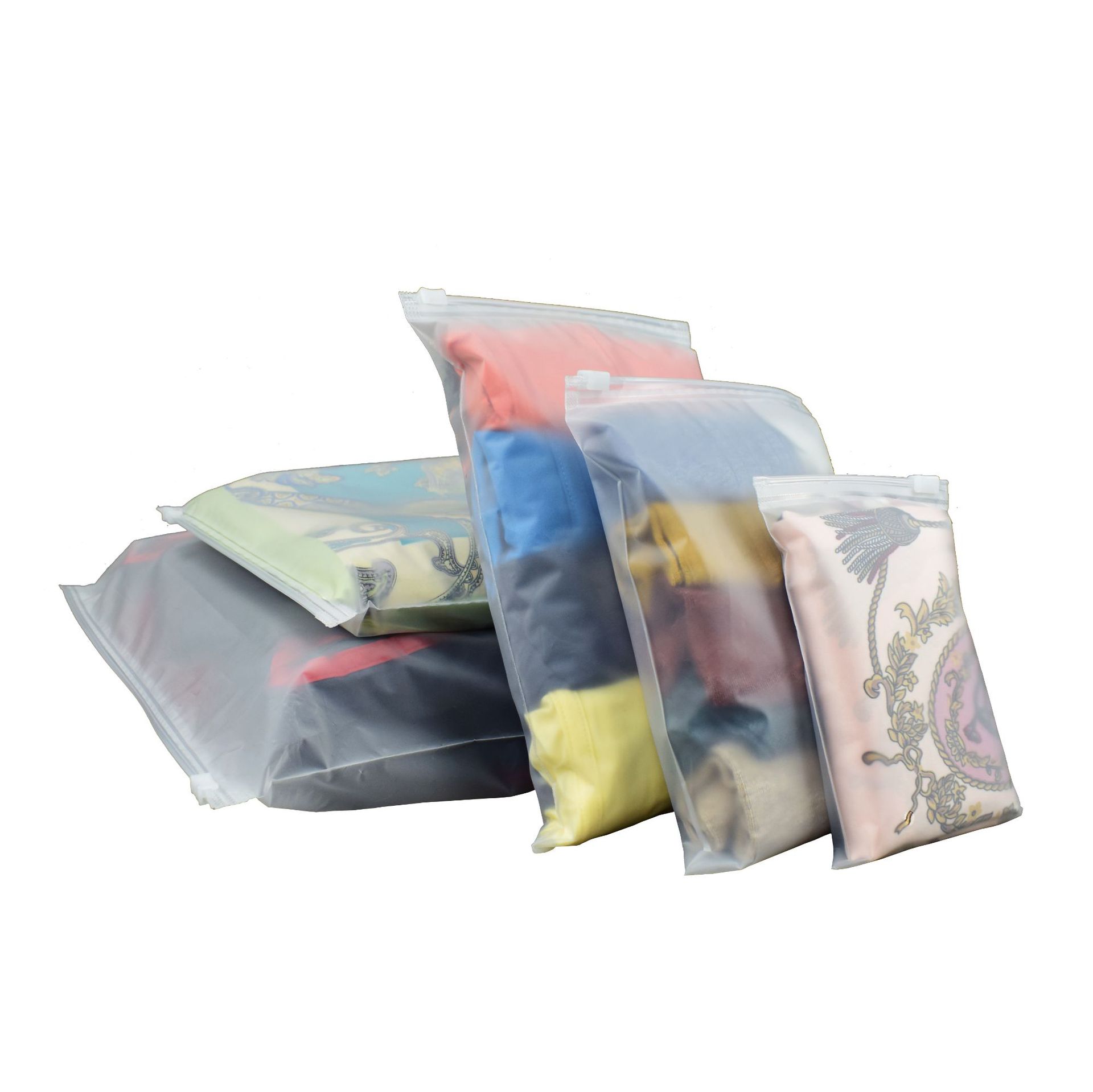 Frosted Zipper Bag Underwear Socks Packaging Bag Mask Packaging Bag Clothing Frosted Zipper Bag