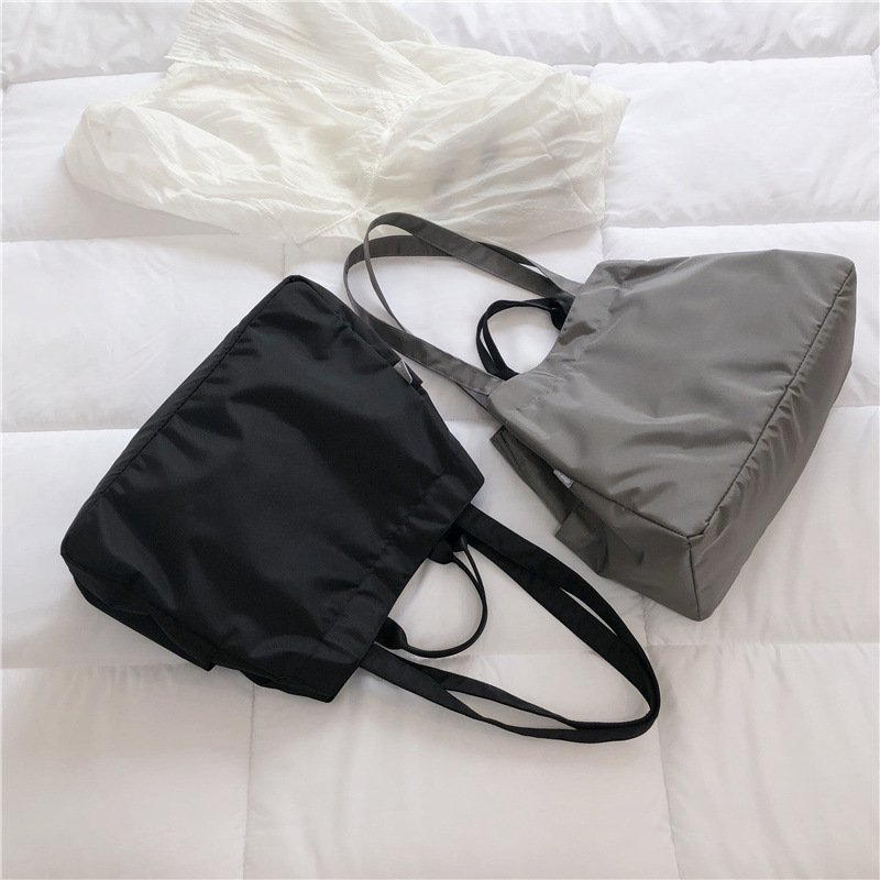 Women's Bag Wholesale Korean Style Large Capacity Shoulder Bag Women's Simple Commuter Handbag Fashion Casual Oxford Tote Bag
