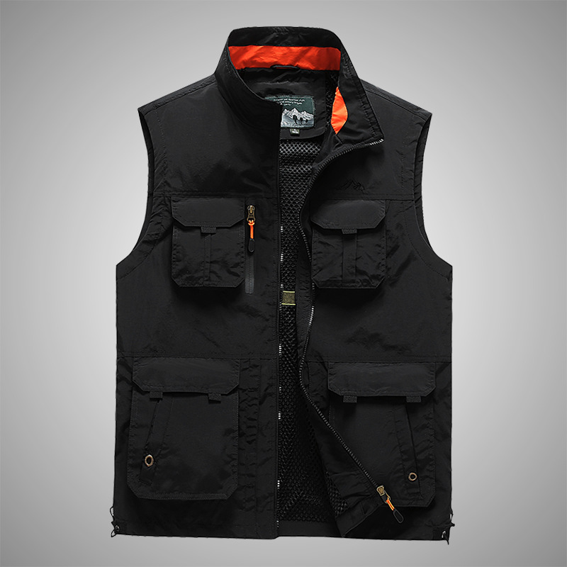 Spring and Autumn new vest men's soil outdoor leisure young and middle-aged photography fishing Waistcoat Vest vest jacket 2019