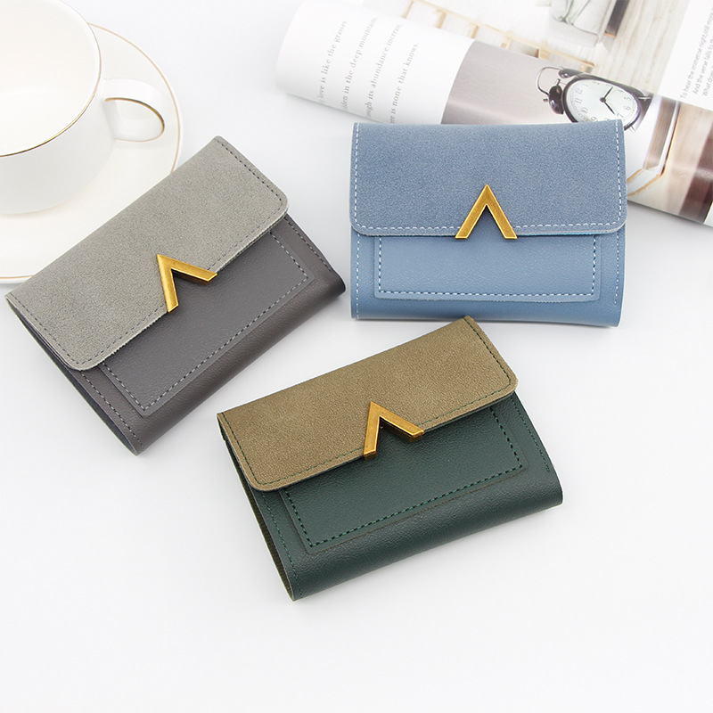 New Korean Style Women's Short Card Bag Small Wallet Three-fold Wallet Women's Multi-card Card Bag Mini Card Case_voghion.com
