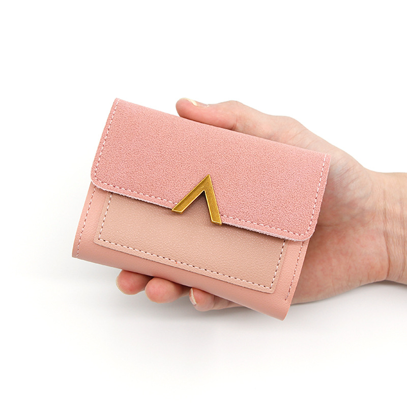New Korean Style Women's Short Card Bag Small Wallet Three-fold Wallet Women's Multi-card Card Bag Mini Card Case_voghion.com