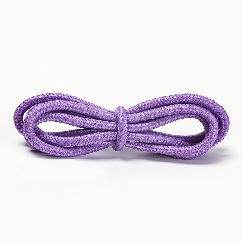 Round 4mm Color Polyester Shoelaces Fit Coconut Flying Woven Shoes Sneakers Mountaineering Shoes Ball Shoes Hat Rope Trouser Rope