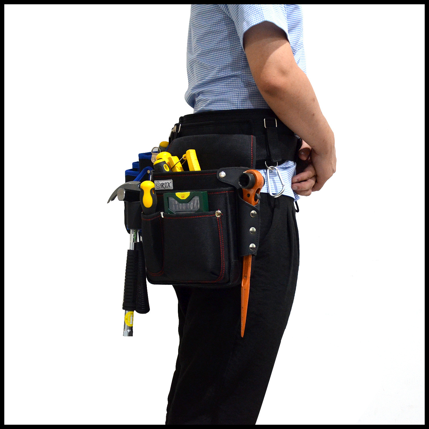 Special Auxiliary Belt for Electricians High-altitude Work Climbing Pole Outdoor Construction Oxford Cloth Safety Tool Belt