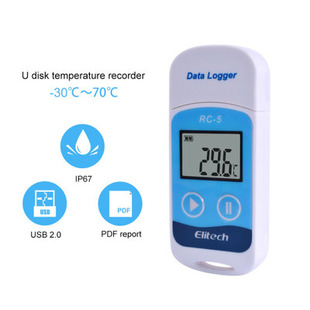 Jingchuang RC-5 mini temperature recorder meets GSP standard temperature humidity portable U disk temperature recorder
