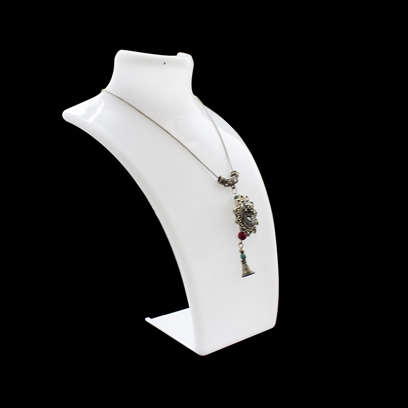 High-grade acrylic jewelry necklace rack neck model portrait neck pendant display prop base wholesale