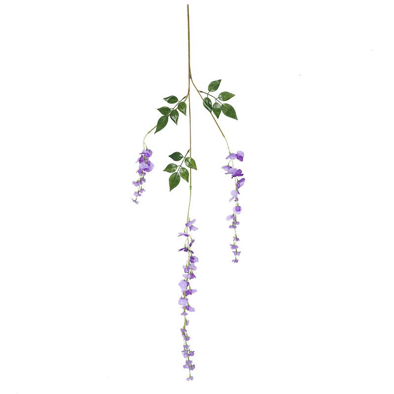 Wholesale simulation wisteria flower rattan simulation watercress flower string wedding arch decoration green leaf artificial flower simulation wisteria flower