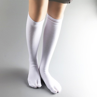 Long-length toe socks cotton socks two-finger socks women's socks four seasons two-toe socks two-finger socks set toe socks calf socks