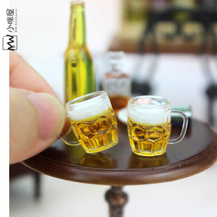 52Dollhouse miniature food play scene model doll house accessories mini beer D601