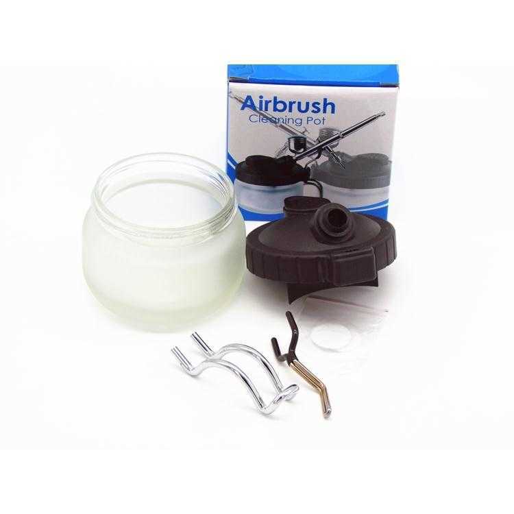 Airbrush washer, pen washer, airbrush waste liquid collection bottle, airbrush cleaning scraper, needle brush, four-piece set